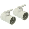 thumbnail image 1 of Unique Bargains 2.5' HVAC Duct Manual Volume Damper, 2 Pack PP Adjustment Flame Retardant Airflow Backdraft Damper Control Beige, 1 of 5