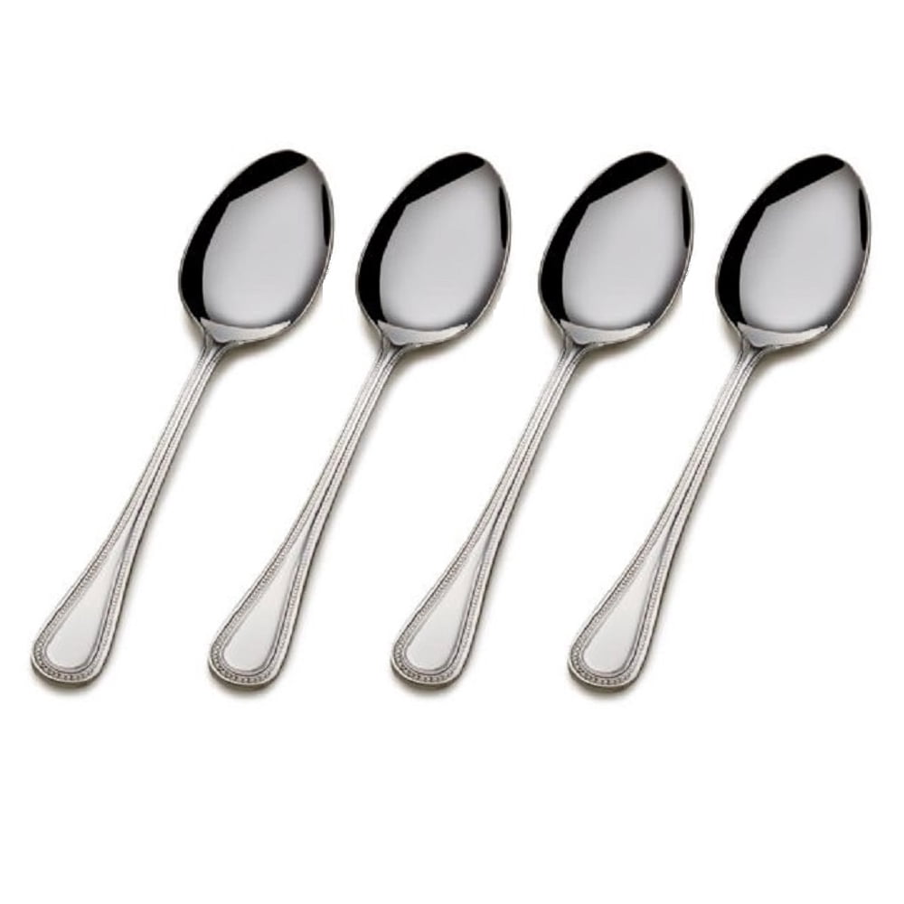 Wallace Continental Bead 18/10 Stainless Steel Teaspoon (Set of Four
