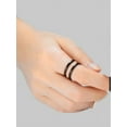 thumbnail image 3 of Thin Black Plated Stainless steel 2mm Stackable Wedding Band Ring, 3 of 3