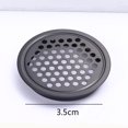 thumbnail image 2 of Whataatahia 5 rejillas de ventilación de acero inoxidable, rejilla de ventilación redonda negra para cocina, baño, gabinete, 2 of 5