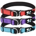 thumbnail image 1 of 3Pcs Dog Collar Reflective Soft Breathable Nylon Pet Collar Adjustable Comfy Puppy Collar Quick Release Collar with Safety Buckle Pet Supplies for Small Medium Large Dogs, 1 of 11