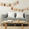 thumbnail image 6 of NOGIS 10 Pack Cardboard Picture Frames, 4x6 DIY Photo Hanging Kit with Wooden Clips and Paper String for Home Wall Decor（Brown）, 6 of 7