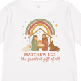 thumbnail image 4 of Inktastic Matthew 1:21 Nativity Scene the Greatest of All Boys or Girls Long Sleeve Toddler T-Shirt, 4 of 5