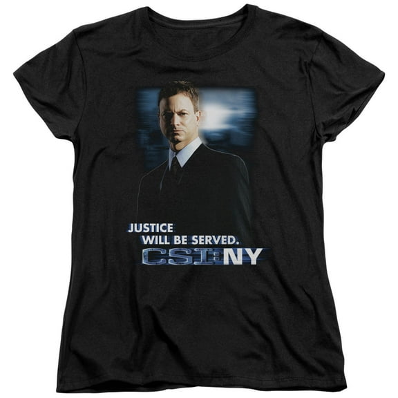 Csi:Ny Justice Served Women's T-Shirt Black