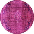 thumbnail image 1 of Ahgly Company Indoor Round Persian Pink Traditional Area Rugs, 7' Round, 1 of 4