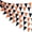 Orange Black, variant on 2 Pack Orange Black Halloween Pennant Banner Triangle Flag Bunting Garland for All Hallows Eve Wedding Birthday Home Nursery Outdoor Garden Hanging Festivals Decoration