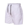 thumbnail image 3 of SDNall Mens Athletic Shorts Versatile 5-Minute Dry Color Beach Sports Fitness Shorts Mens Workout Shorts (White,Sizes:M-3XL), 3 of 9
