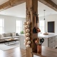 thumbnail image 6 of Artificial Garlic String Fake Onion Vegetable Hanging Decor, Realistic Farmhouse Harvest Decoration for Home Party, Halloween Photo Prop Christmas Thanksgiving Rustic Kitchen Wall Accents, 16.9", A, 6 of 6