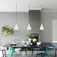 thumbnail image 6 of 41171-13 Livex Lighting Metal Shade - 1 Light Mini Pendant in Metal ShadeCoastal Style - 6.25 Inches wide by 17 Inches high-Textured White/Antique, 6 of 11
