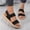 Brown, variant on Womens Slingback Ankle Strap Platform Wedge Sandals, Wide Foot Sandals for Women Dressy, Lightweight Casual Outdoor Beach Summer Walking Shoes for Vacation