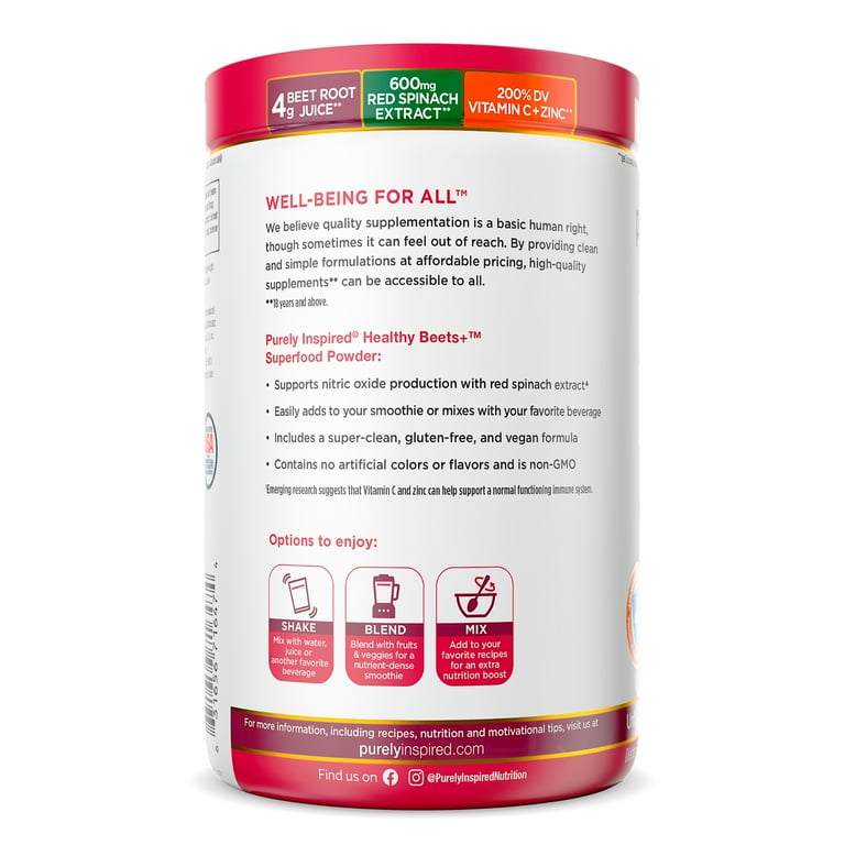 Purely Inspired Super Root Juice, Healthy Beets Plus Superfood