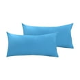 thumbnail image 2 of PiccoCasa Set of 2 300TC Egyptian Cotton Pillowcases Blue Standard(20"x26"), 2 of 7