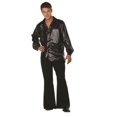 thumbnail image 1 of Camisa negra con lentejuelas Disco Inferno de Costume RG Costumes 70s, 1 of 1