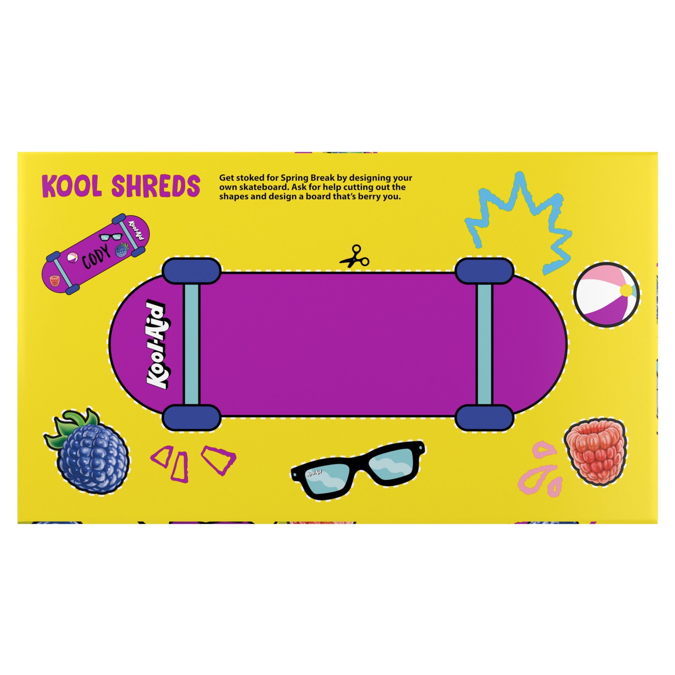 Kool-Aid No Skool-Aid Artificially Flavored Drink, 10 Pouches, for School Lunches and On-the-Go Hydration, Berry Break Artificially Flavored, Excellent Source of Vitamin C, 6 fl oz