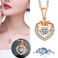 thumbnail image 2 of Guodhu Jewelry Heart Queen Style Gold-Plated Crown Necklace for Women, Gift for Christmas, Moissanite Necklace, Love Gifts for Birthday Valentine's Day, 2 of 5