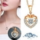 thumbnail image 1 of Collar para mujer, Joyas para mujer, Joyas para mujer, Collar con corazón en movimiento, Collar deportivo, Regalo de San Valentín, Collar de proyección, 1 of 5