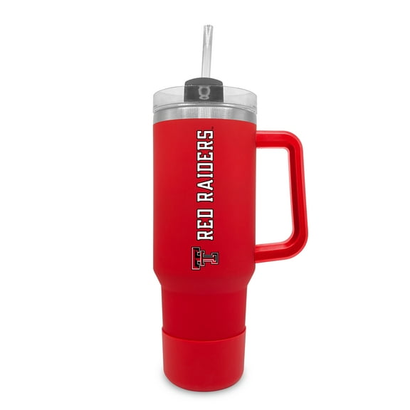 Texas Tech Red Raiders 40oz. Stainless Tumbler with Handle & Removable Straw