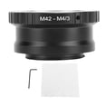 thumbnail image 2 of Adaptador de Montaje de Lentes de Cámara, Adaptador de Lente M42 A M4/3 Ajuste del Manual de Ajuste Resistencia para Pen-F E-PL7 E-PL6 E-P5 E-PL5 E-PM2, 2 of 7