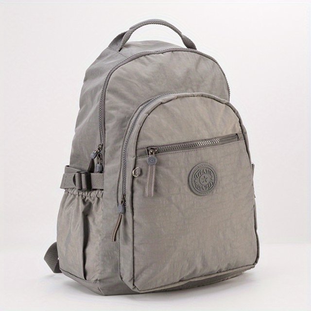 Mochila Funcional De Gran Capacidad, Mochila De Nailon Lavable, Mochila Escolar Preppy Y Mochila De Viaje Duradera