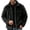 Black #5, variant on Mens Sherpa Fleece Trucker Jacket Lapel Collar Button Front Outerwear Chest Patch Pockets Thick Warm Fuzzy Coat for Cold Season Casual Outings Black,XXS