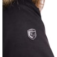 thumbnail image 4 of 1 Madison Ladies' Water Resistant Long Parka with Faux Fur Hood Black S, 4 of 4