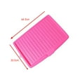 thumbnail image 2 of Dish Drainer Board, 18 Inch Large Draining Tray with Side Drop Slope Diversion, Water Drain Board Drying Plate Dish Strainer Mat with Non-Slip Base for Bowl Cup Kitchenwareï¼Redï¼, 2 of 7