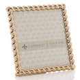 thumbnail image 3 of Marco de fotos Lawrence Frames con diseño de cuerda, 10 x 10 cm, dorado, 3 of 4