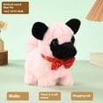 thumbnail image 4 of Electric plush dog, sandpiper, can walk, bark, and wag its tail. Children's electric toys for playing house, electronic pets (vertical eared sandpiper (pink)), 4 of 4