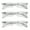 3 Clear, variant on 3 Pairs Lightweight Rectangular Unisex Readers with Spring Hinge - Clear Blue Black Reading Glasses - Spring Hinge 1.00