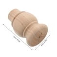 thumbnail image 2 of HONMEET Wooden Legs for Furniture Rounded Cylindrical Shape Diy Table Legs 1Pcs, 2 of 6