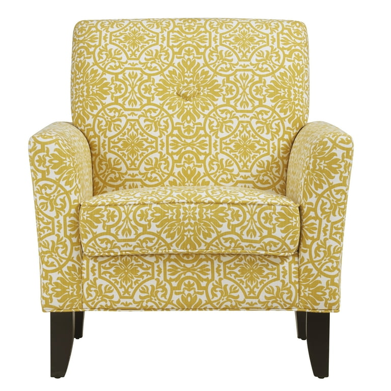 Homesvale Aiken Arm Chair Gold Damask Walmart