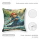 thumbnail image 5 of Paddington en Perú Fundas de almohada de terciopelo con tema, regalos de funda de almohada, decoración para el hogar, cojín de lanzar, regalo de cumpleaños para fans y parejas. 50cm x 50cm., 5 of 6