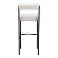 thumbnail image 4 of Livorno Barstool Ivory Barstool, Modern Style, Shearling style fabric, Steel, Indoor Bar, 4 of 5