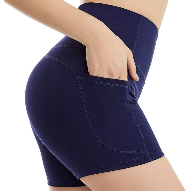 Women's High Waisted Yoga Pants with Pockets Tummy Control Workout Leggings