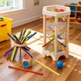 thumbnail image 2 of 2026 new Wooden Stick Game, Wooden Board Games with Colorful Sticks Dice, Educational Toy for Cognitive Development & Focus Training, Includes Mixed Colors Sticks and Dual-Level Puzzle, 2 of 6