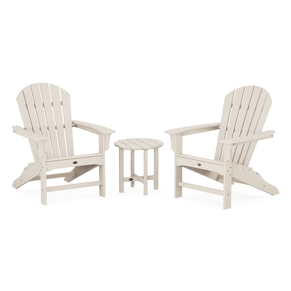 Yacht Club Shellback 3-Piece Adirondack Set in Sand Castle