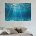 thumbnail image 3 of COMIO  Ocean Wall Hanging Tapestry,Bright Gravelly Bottom and Wavy Surface Tropical Seascape Abyss Underwater Picture Wall Hanging Tapestry for Bedroom Living Room Dorm, 3 of 7