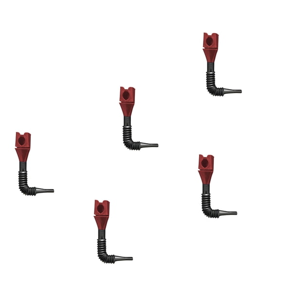 Juego de 5 embudos retráctiles para coche | Embudos de aceite de plástico flexibles con filtro integrado | Diseño reutilizable y hermético para aceite de motor, gasolina y refrigerante | Plegabl