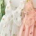 thumbnail image 4 of Zszcpp Sundress For Infant Girl Spaghetti Strap Sleeveless Wing Embroider Princess Dance Mesh Tutu Casual Dresses, 4 of 4