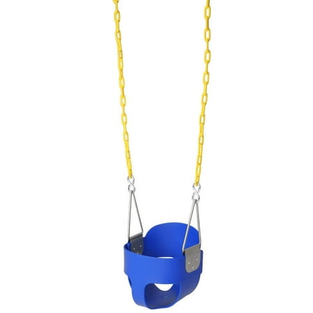 GoDecor Toddler Swing, Kids Bucket Seat with Chains, Blue