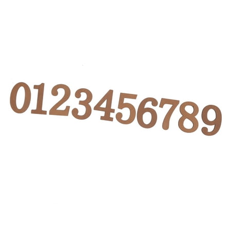 Wood Numbers for Crafts, Composite Wood Wooden Numbers 2.9 X 1.9in for  House Number Stickers