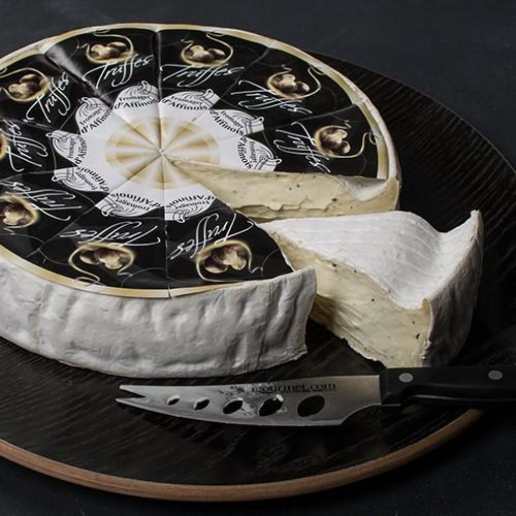 French Fromager d'Affinois Cheese with Truffles Whole Wheel (4.4