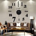 thumbnail image 2 of Wall Mute Frameless Decor DIY Clock Sticker LED Light, 2 of 5