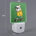 thumbnail image 2 of Balery Cool Skateboarding Bulldog Pattern LED Night Light with Automatic Sensor Plug in Night Light with Dusk-to-Dawn Light Sensor LED Nightlight 0.5W-EU, 2 of 7