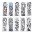 thumbnail image 1 of Pegatinas de tatuaje realistas, tatuaje temporal falso, pegatina grande para brazo completo, plantilla para tatuaje impermeable, 10 unidades/juego, 1 of 14