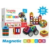 MAGNETIC BLOCKS 66 PCS - Educational toys for kids - Building tiles set - Stacking shapes - Toy with magnets - Creativity toys -