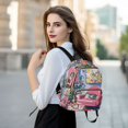 thumbnail image 6 of FORMRS Mini Backpack Purse for Women Travel Daypack Casual Shoulder Bag, Art Cat, 6 of 7