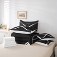 thumbnail image 6 of Castle Fairy Teens Ice Hockey Gamer Twin Bedding Sets 7-Piece,Sport Theme Bedding Comforter Set Microfiber,Black White Breathable Sheet Sets,Luxury Bedroom Decor,Reversible, 6 of 8