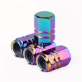 thumbnail image 1 of PENGX 4pcs Colorful Car Tire Valve Cap Dustproof Cover Dustproof Valve Cap Chrome Plated Tire Cover For Auto Motorcycles Trucks Bikes, 1 of 6