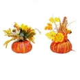 thumbnail image 1 of ColoMX 2 piezas de calabaza artificial hoja de arce decoración exquisita casa otoño accesorios decorativos (estilo aleatorio), 1 of 8